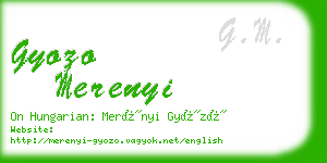 gyozo merenyi business card